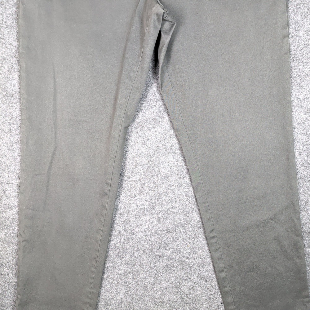 Banana Republic Slim Fit Chinos Mens 33x32 Olive Green Stretch Cotton Pants - Picture 6 of 16